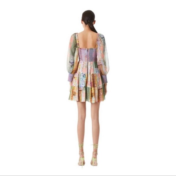 Alice + Olivia Multicolor Patchwork Dress - Picture 6 of 6